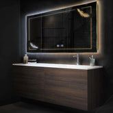 Espejo LED Rectangular | Botones táctiles | Función antivaho | Temperatura de color ajustable - Reyze Seria Good Vibes Model 2